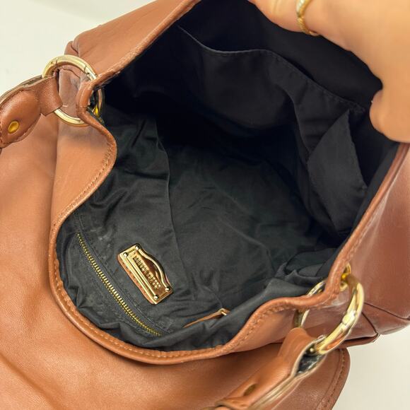 Miu Miu Brown Coffer matelassé leather hobo/shoulder bag with Braided Handle - Picture 13 of 16